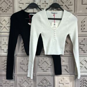 Knitwear Crop Buttoned - Brand: Cream Rouge - Women & Kids, Baby Clothes Wholesale - TheBS Women