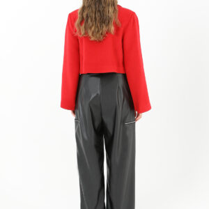 Women's Pleated Wide Leg Leather Trousers - Brand: SOUL - Women & Kids, Baby Clothes Wholesale - TheBS Women