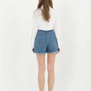 Women's Cuff Sleeve Detailed Crop Shirt - Brand: SOUL - Women & Kids, Baby Clothes Wholesale - TheBS Women