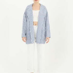 Women's Striped Linen Jacket - Brand: Puane - Women & Kids, Baby Clothes Wholesale - TheBS Women