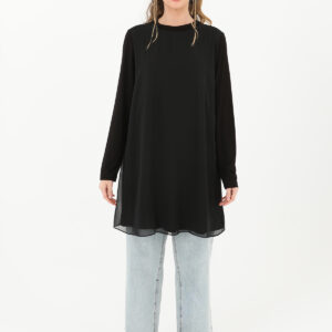 Women's Turtleneck Tulle Detailed Blouse - Brand: Puane - Women & Kids, Baby Clothes Wholesale - TheBS Women