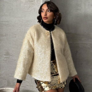 Glittery Fringed Wholesale Cardigan - Brand: Topshow - Women & Kids, Baby Clothes Wholesale - TheBS Women