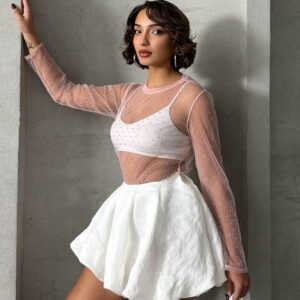 Polka Dot Tulle Wholesale Blouse - Brand: Topshow - Women & Kids, Baby Clothes Wholesale - TheBS Women