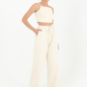 Women's Pocket Detail Belted Carrot Trousers - Brand: Puane - Women & Kids, Baby Clothes Wholesale - TheBS Women