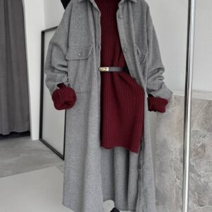 Long Stamp - Gray - Brand: Cream Rouge - Women & Kids, Baby Clothes Wholesale - TheBS Women