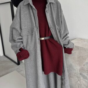 Long Stamp - Gray - Brand: Cream Rouge - Women & Kids, Baby Clothes Wholesale - TheBS Women