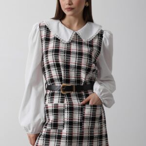 Plaid Shirt Detail Dress - - Brand: Reyon - Women & Kids, Baby Clothes Wholesale - TheBS Women