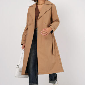 Double Breasted Trench Coat - Biscuit - Brand: Bigdart - Women & Kids, Baby Clothes Wholesale - TheBS Women