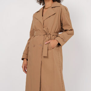 Double Breasted Trench Coat - Biscuit - Brand: Bigdart - Women & Kids, Baby Clothes Wholesale - TheBS Women