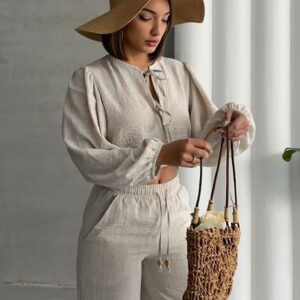 StoneGlitter Striped Front Tie Blouse - Brand: Topshow - Women & Kids, Baby Clothes Wholesale - TheBS Women