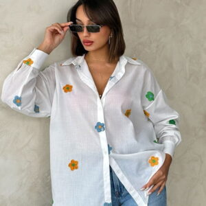 Pattern 2 Embroidered Voile Shirt - Brand: Topshow - Women & Kids, Baby Clothes Wholesale - TheBS Women
