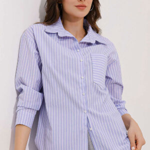 Striped Oversize Shirt - Brand: Bigdart - Women & Kids, Baby Clothes Wholesale - TheBS Women