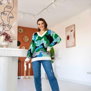 Colorful Sweater - Brand: Elisa - Women & Kids, Baby Clothes Wholesale - TheBS Women