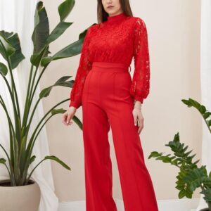 Lace Top Jumpsuit - Brand: Elisa - Women & Kids, Baby Clothes Wholesale - TheBS Women