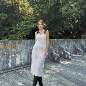 Ribbon Dress - Powder - Brand: Elisa - Women & Kids, Baby Clothes Wholesale - TheBS Women