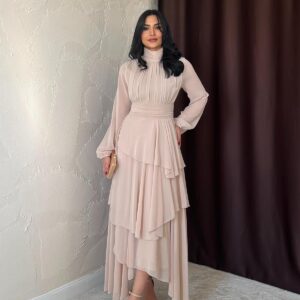 Waist Detailed Dress - Brand: Elisa - Women & Kids, Baby Clothes Wholesale - TheBS Women