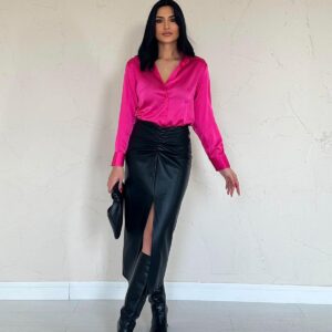 Satin Shirt - Brand: Elisa - Women & Kids, Baby Clothes Wholesale - TheBS Women