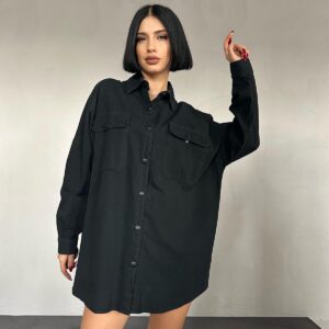 Double Pocket Flap Snap Fastener Shirt - Brand: Elisa - Women & Kids, Baby Clothes Wholesale - TheBS Women