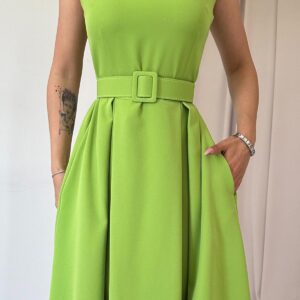 Halter Neck Flared Dress - Brand: Elisa - Women & Kids, Baby Clothes Wholesale - TheBS Women