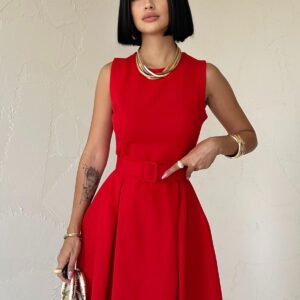 Halter Neck Flared Dress - Brand: Elisa - Women & Kids, Baby Clothes Wholesale - TheBS Women