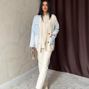 Garnished Denim Cardigan - Brand: Elisa - Women & Kids, Baby Clothes Wholesale - TheBS Women