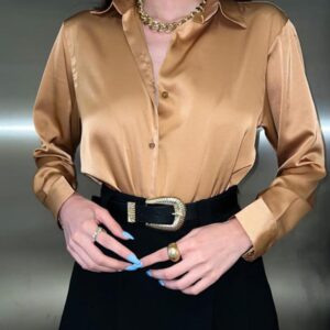 Satin Shirt - Brand: Elisa - Women & Kids, Baby Clothes Wholesale - TheBS Women