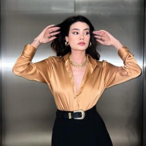 Satin Shirt - Brand: Elisa - Women & Kids, Baby Clothes Wholesale - TheBS Women