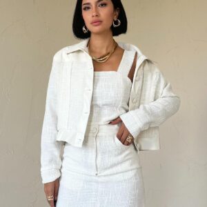 Triple Leather Garnished Jacket And Trouser Set - Brand: Elisa - Women & Kids, Baby Clothes Wholesale - TheBS Women