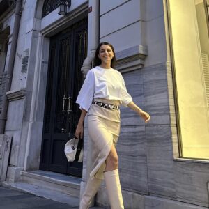 Slit And Embroidered Skirt - Brand: Elisa - Women & Kids, Baby Clothes Wholesale - TheBS Women