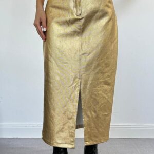 Leaf Gabardine Slit Skirt - Brand: Elisa - Women & Kids, Baby Clothes Wholesale - TheBS Women