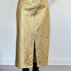 Leaf Gabardine Slit Skirt - Brand: Elisa - Women & Kids, Baby Clothes Wholesale - TheBS Women