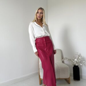 Slit And Embroidered Placket Skirt - Brand: Elisa - Women & Kids, Baby Clothes Wholesale - TheBS Women