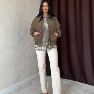 Patchwork Bomber Jacket - Brand: Elisa - Women & Kids, Baby Clothes Wholesale - TheBS Women