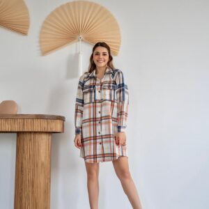 Lumberjack Shirt Dress - Brand: Elisa - Women & Kids, Baby Clothes Wholesale - TheBS Women