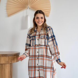 Lumberjack Shirt Dress - Brand: Elisa - Women & Kids, Baby Clothes Wholesale - TheBS Women