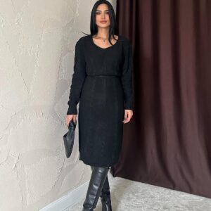 Belted Knit Dress - Brand: Elisa - Women & Kids, Baby Clothes Wholesale - TheBS Women