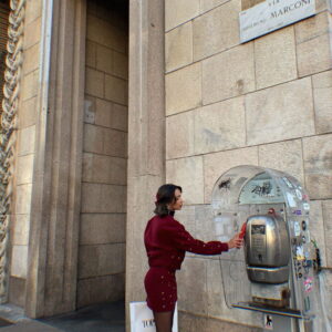 Burgundy Dotted Wholesale Skirt - Brand: Topshow - Women & Kids, Baby Clothes Wholesale - TheBS Women