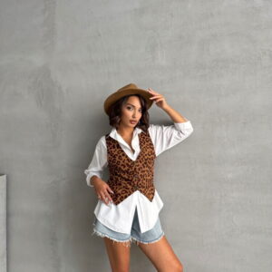 Leopard Pattern Vest - Brand: Topshow - Women & Kids, Baby Clothes Wholesale - TheBS Women