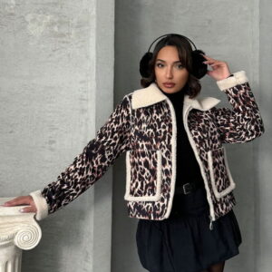 Leopard Patterned Plush Wholesale Coat - Brand: Topshow - Women & Kids, Baby Clothes Wholesale - TheBS Women