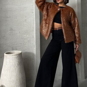 Glittery Fringed Cardigan - Brand: Topshow - Women & Kids, Baby Clothes Wholesale - TheBS Women