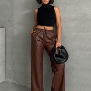 Leather Trousers - Brand: Topshow - Women & Kids, Baby Clothes Wholesale - TheBS Women
