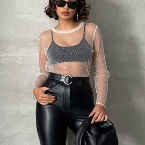 Polka Dot Tulle Blouse - Brand: Topshow - Women & Kids, Baby Clothes Wholesale - TheBS Women