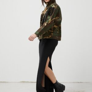 Gabardine Star Tassel Camouflage Pattern Women's Jacket Camouflage - Brand: Levure - Women & Kids, Baby Clothes Wholesale - TheBS Women