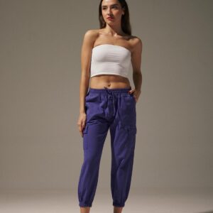 Gabardine Waist Elastic Women's Trousers - Brand: Levure - Women & Kids, Baby Clothes Wholesale - TheBS Women
