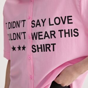 Print Detailed Oversize Shirt - Brand: Levure - Women & Kids, Baby Clothes Wholesale - TheBS Women