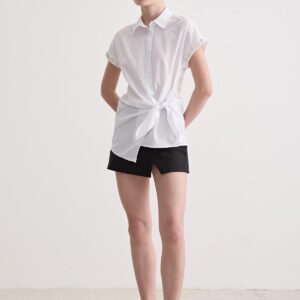 Stone Detailed Side Tie Shirt - Brand: Levure - Women & Kids, Baby Clothes Wholesale - TheBS Women