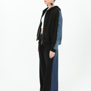 Women's Wide Leg Trousers With Denim Back And Knitwear Front - Brand: SOUL - Women & Kids, Baby Clothes Wholesale - TheBS Women