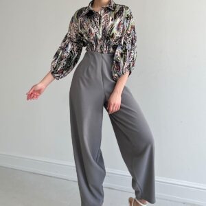 Elastic Waist Satin Shirt - Brand: Reyon - Women & Kids, Baby Clothes Wholesale - TheBS Women