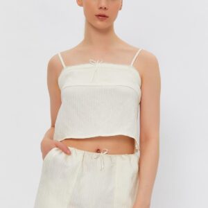 Rope Strap Crop Blouse - Brand: Reyon - Women & Kids, Baby Clothes Wholesale - TheBS Women