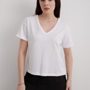 V-Neck Sleeve Folded Women's Tshirt - Brand: Levure - Women & Kids, Baby Clothes Wholesale - TheBS Women